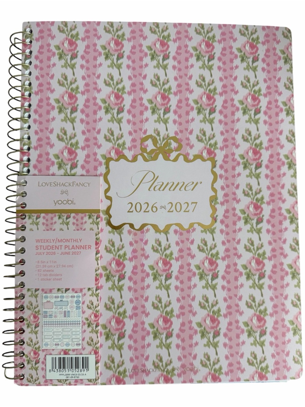 LoveShackFancy x Target Blooming Heirloom Monthly and Weekly Student Planner